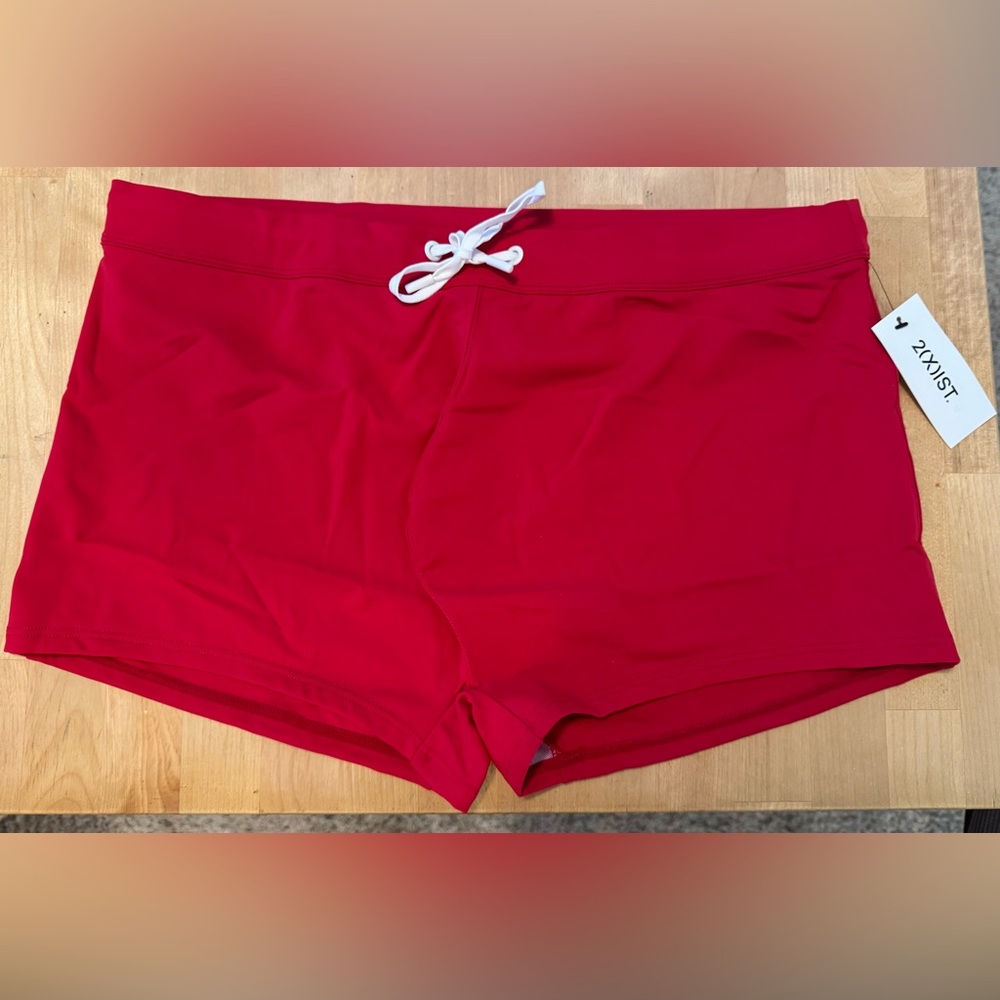 2xist Men’s Cabo Swim Trunk Salsa Red XL